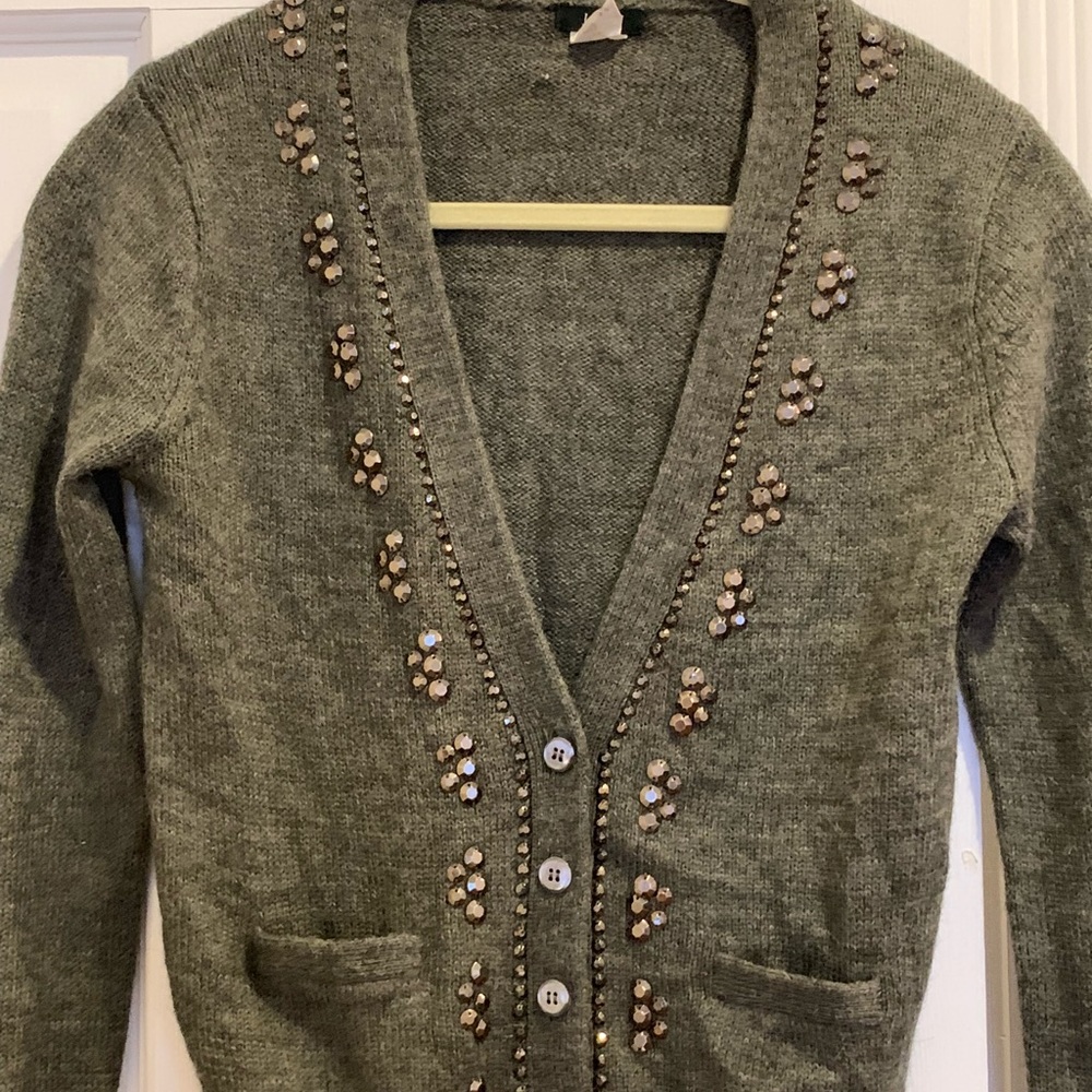 J.Crew Embellished Cardigan